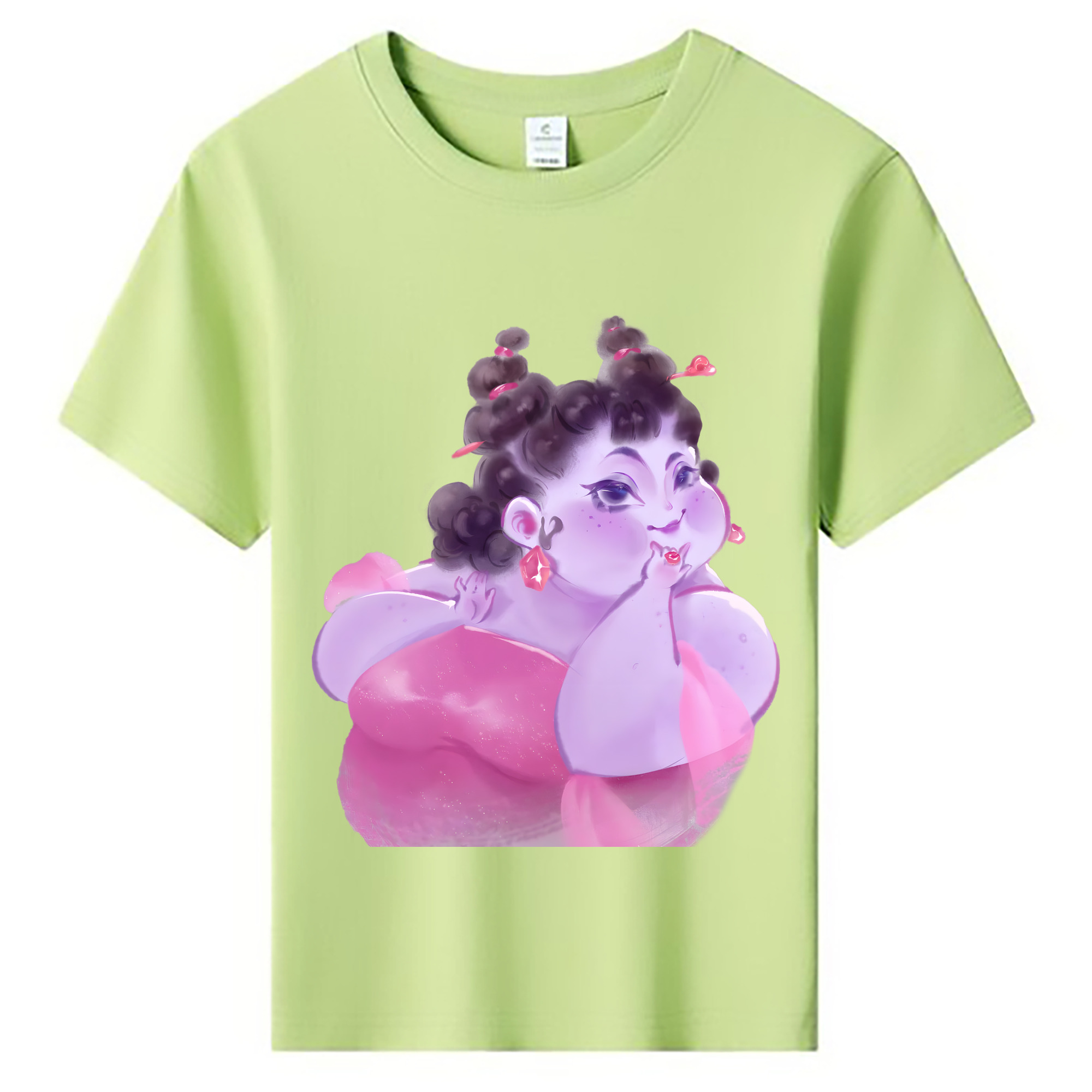 （画像用） Ne Zha 2 ナタ 魔童の大暴れ 綿100％キッズTシャツ（フロントプリント）